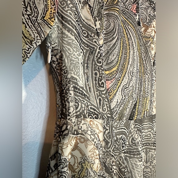 Paisley beaded dress V Christina size small nwt - Picture 5 of 5